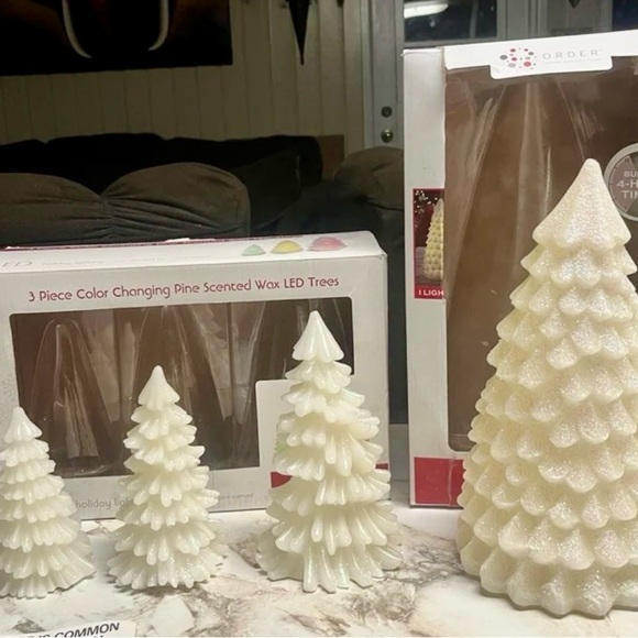 Home Collection~ 2 Boxes W/ 4 Color Changing Christmas Tree & Pine Scented (New) - Picture 6 of 12